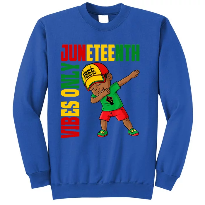 Juneteenth Vibes Only African Dabbing Black Freedom Gift Sweatshirt