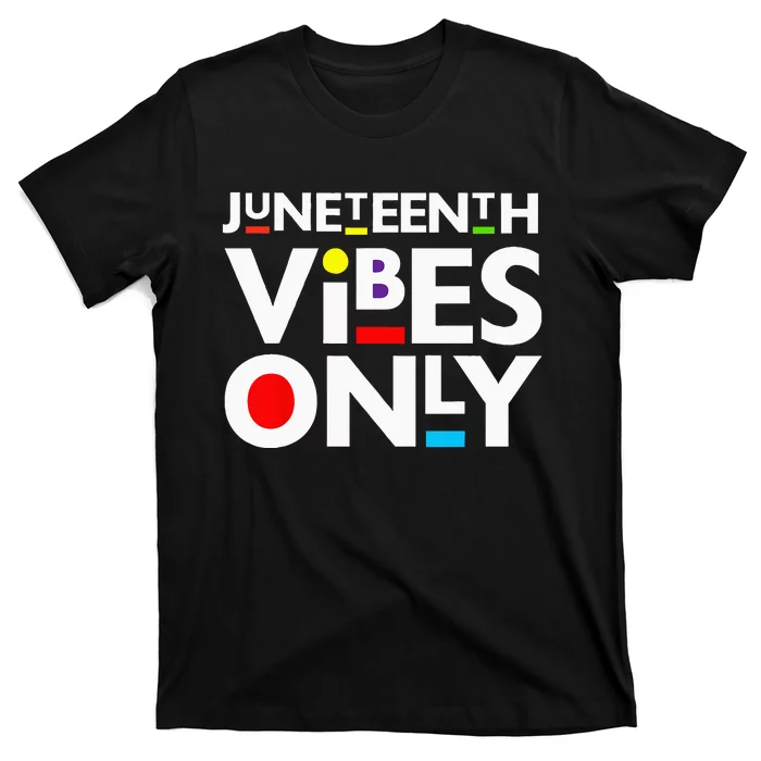 Junenth Vibes Only Melanin Black Men Women Kids Boy T-Shirt