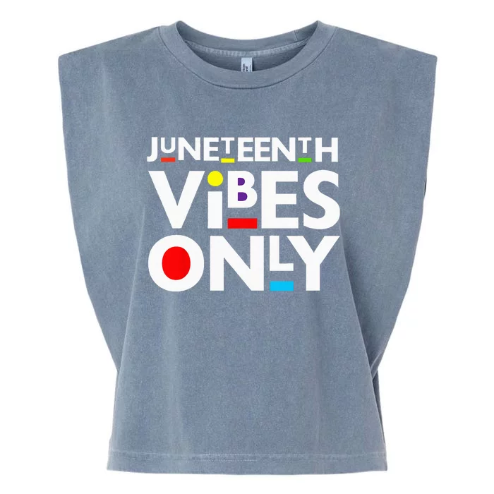 Junenth Vibes Only Melanin Black Men Women Kids Boy Garment-Dyed Women's Muscle Tee