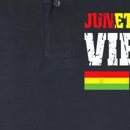 JUNETEENTH VIBES ONLY June 19 1865 Celebrate Black History Softstyle Adult Sport Polo