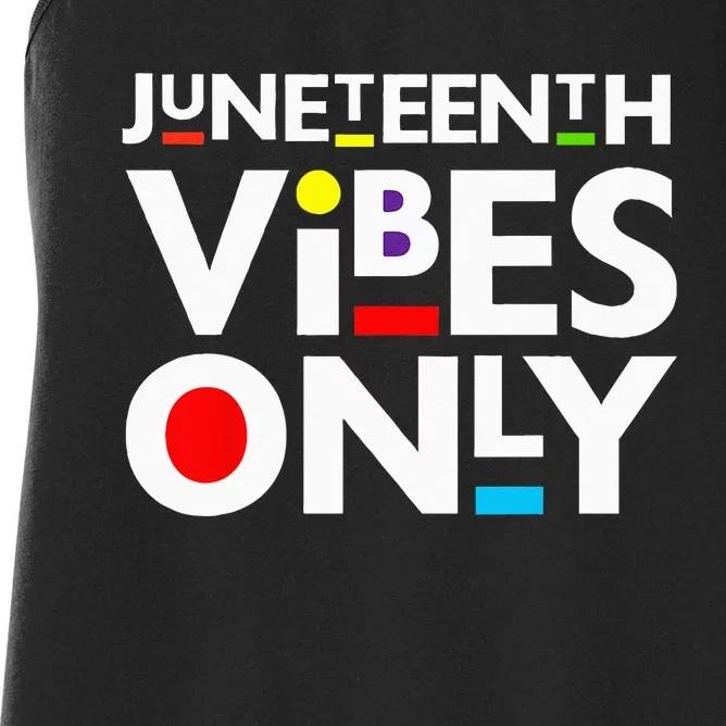 Junenth Vibes Only Melanin Black Men Women Kids Boy Women's Racerback Tank