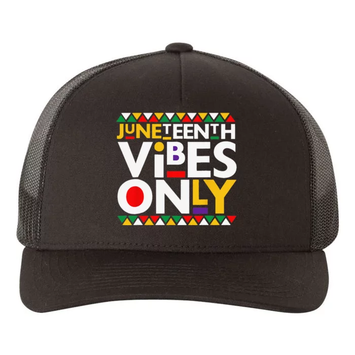 Juneteenth Vibes Only 1865 African American Yupoong Adult 5-Panel Trucker Hat