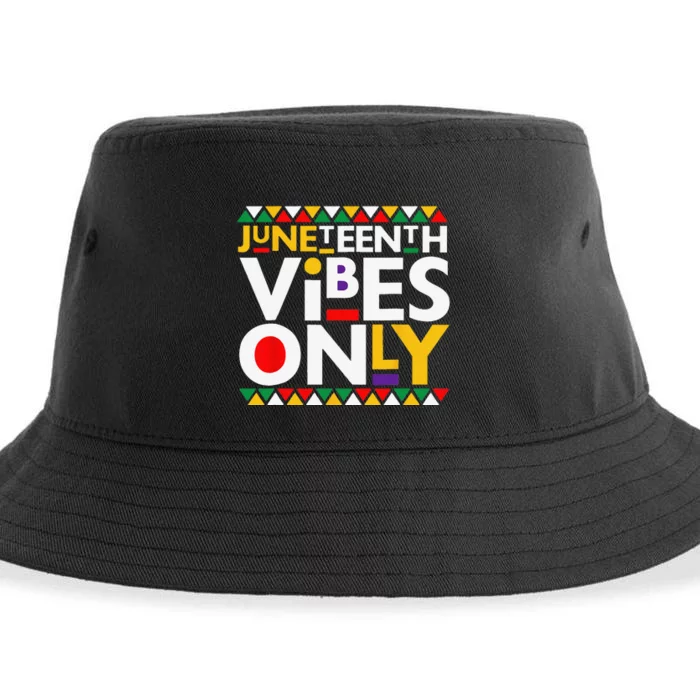 Juneteenth Vibes Only 1865 African American Sustainable Bucket Hat