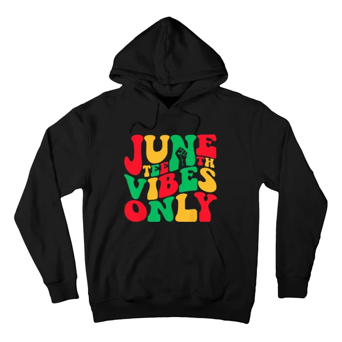 Juneteenth Vibes Only 1865 African American Hoodie