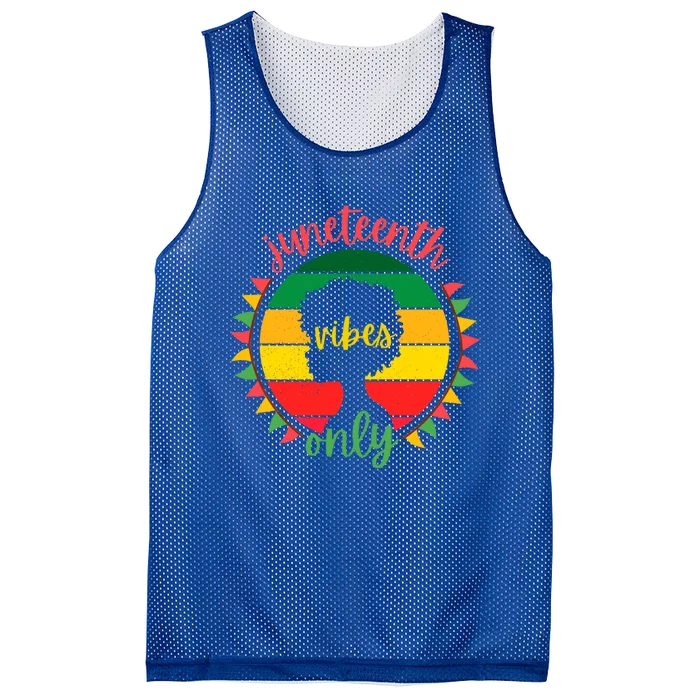 Junenth Vibes Only African American Gift Mesh Reversible Basketball Jersey Tank