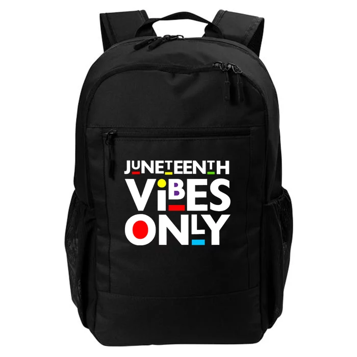 Juneteenth Vibes Only Melanin Black Boy Girl Daily Commute Backpack