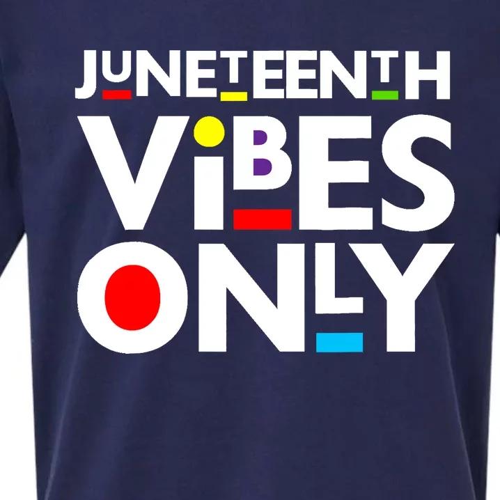 Juneteenth Vibes Only Melanin Black Boy Girl Sueded Cloud Jersey T-Shirt