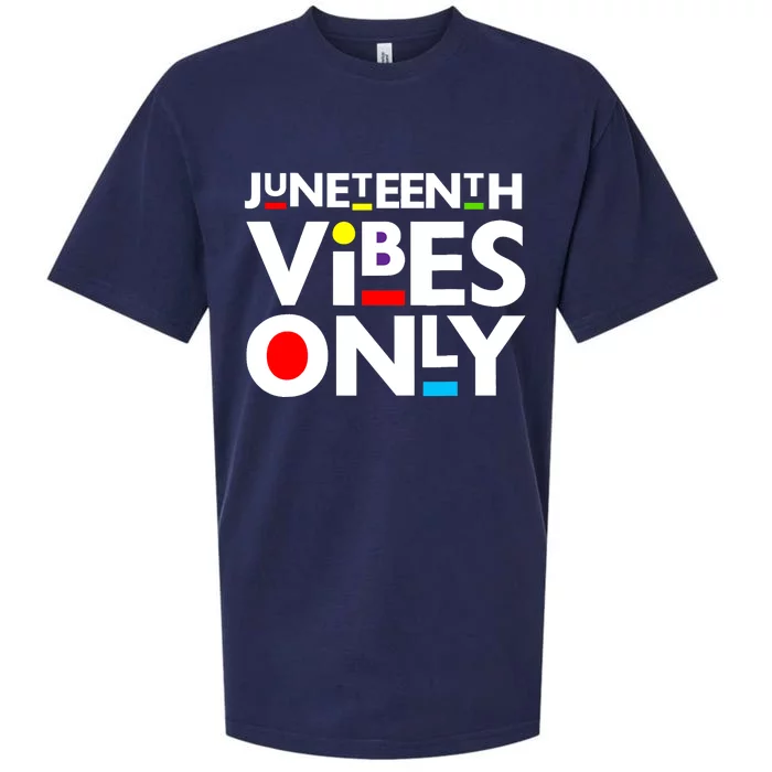 Juneteenth Vibes Only Melanin Black Boy Girl Sueded Cloud Jersey T-Shirt