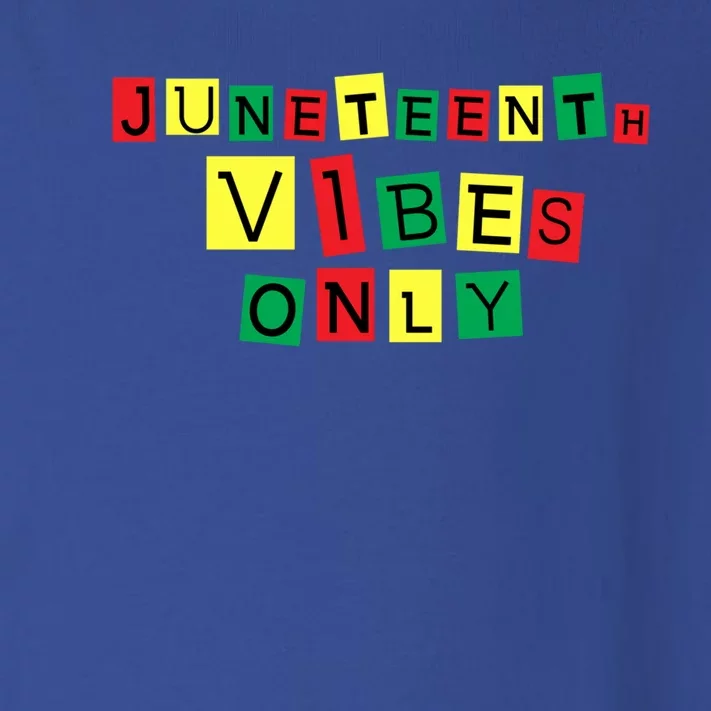 Juneteenth Vibes Only Black African America Independence Day Gift Toddler Long Sleeve Shirt