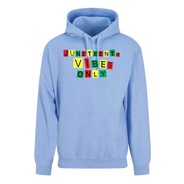 Juneteenth Vibes Only Black African America Independence Day Gift Unisex Surf Hoodie