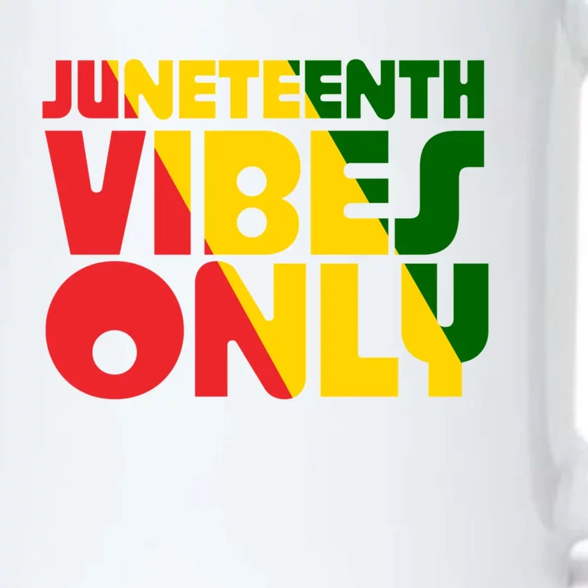 Juneteenth Vibes Only African America Flag Indepedence Day Gift Black Color Changing Mug