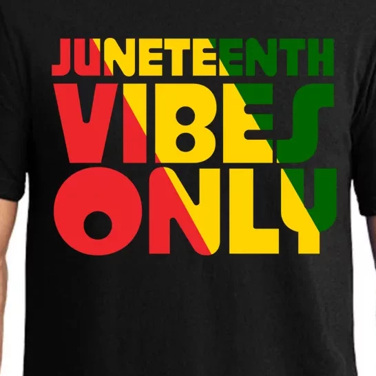 Juneteenth Vibes Only African America Flag Indepedence Day Gift Pajama Set