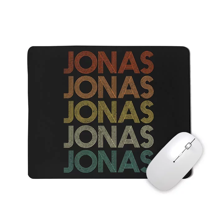 Jonas Vintage Retro names style Mousepad