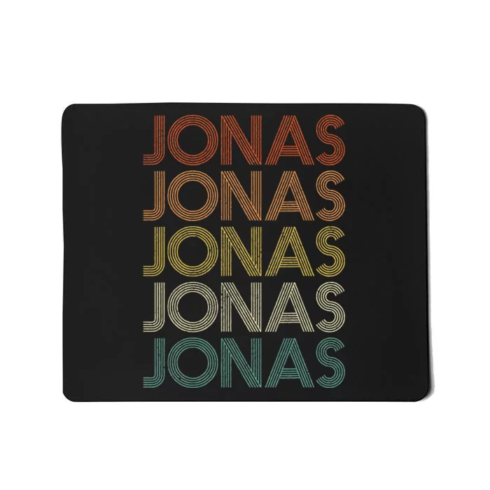 Jonas Vintage Retro names style Mousepad