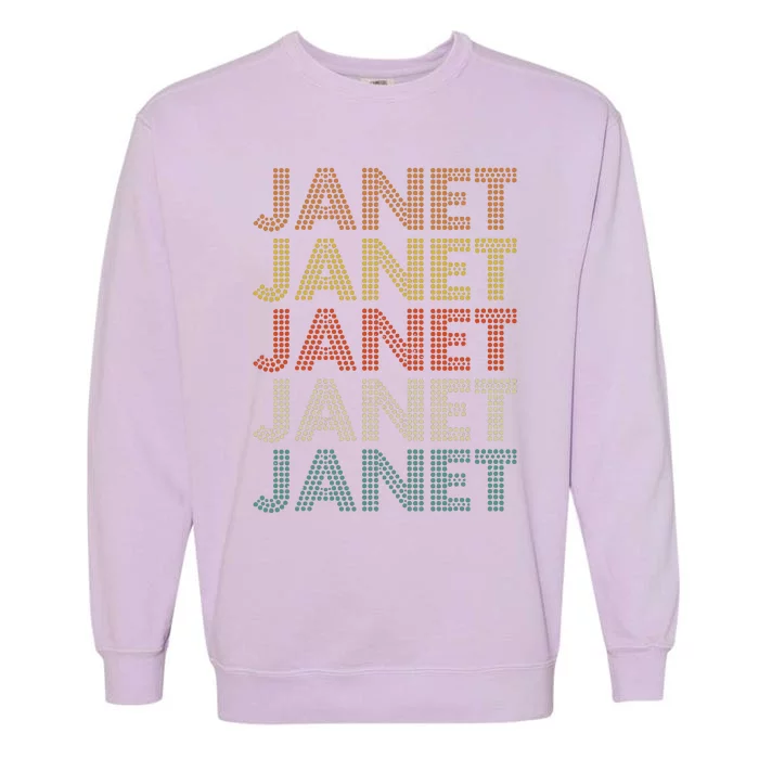 Janet Vintage Retro Garment-Dyed Sweatshirt