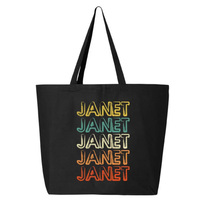 Janet Vintage Retro Name 25L Jumbo Tote