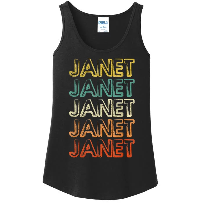 Janet Vintage Retro Ladies Essential Tank