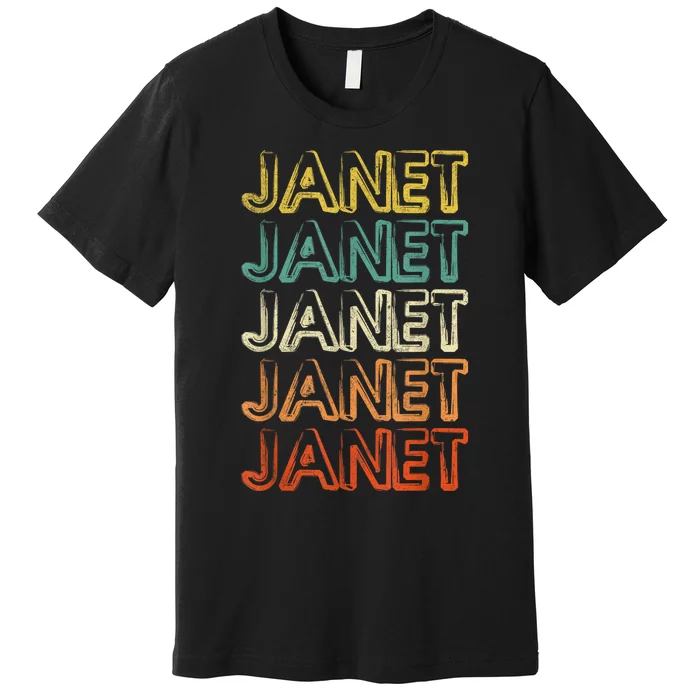 Janet Vintage Retro Premium T-Shirt