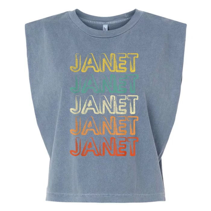 Janet Vintage Retro Garment-Dyed Women's Muscle Tee