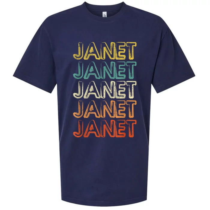 Janet Vintage Retro Sueded Cloud Jersey T-Shirt