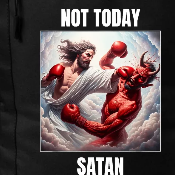 Jesus Vs Satan In A Boxing Match Not Today Satan Daily Commute Backpack