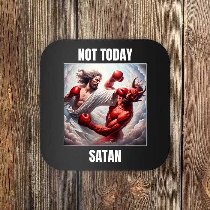 Jesus Vs Satan In A Boxing Match Not Today Satan Coaster