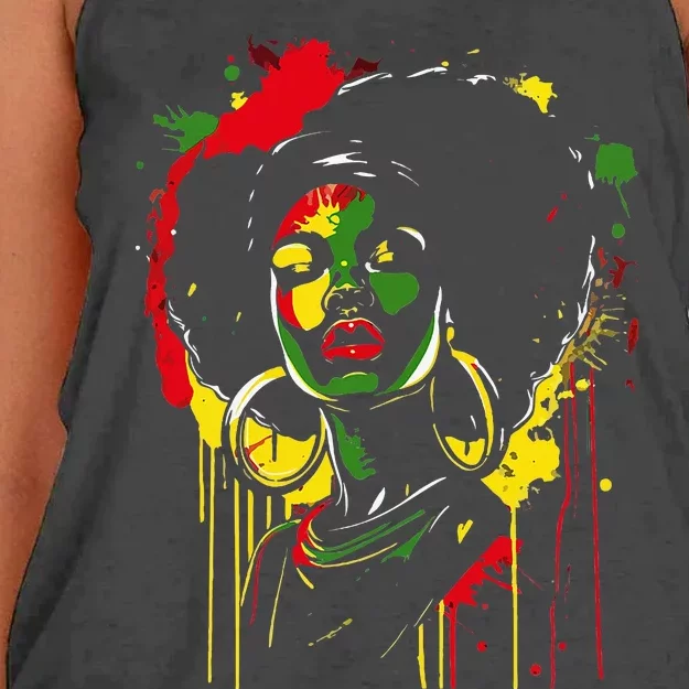 Juneteenth Women 2024 Celebrate Black Freedom Women's Knotted Racerback Tank