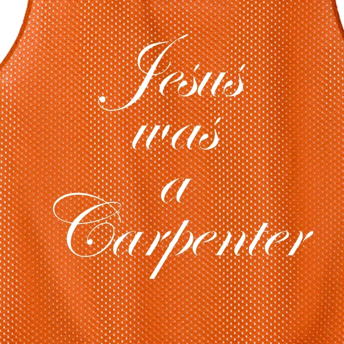 Jesus Was A Carpenter. Mesh Reversible Basketball Jersey Tank