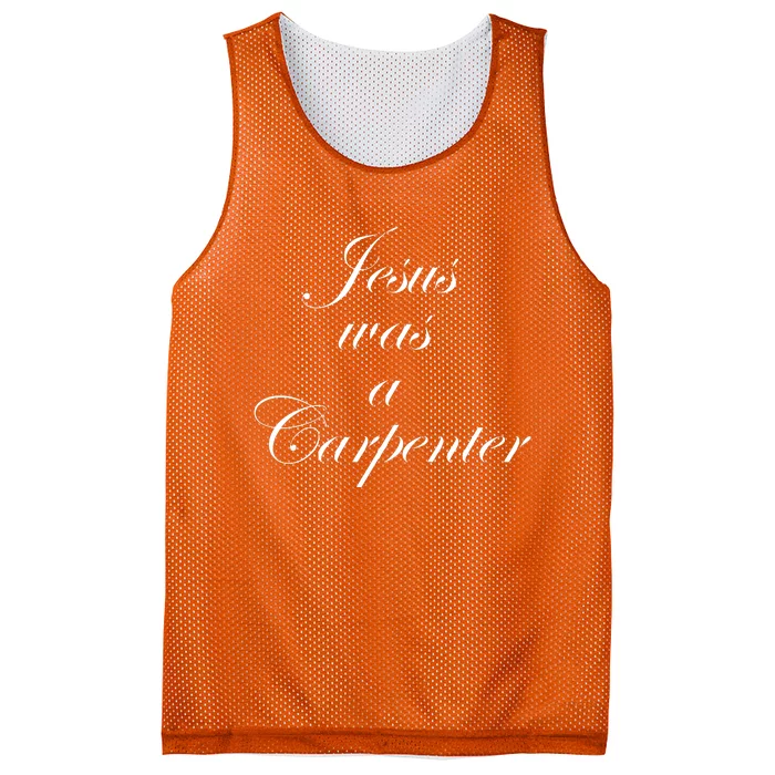 Jesus Was A Carpenter. Mesh Reversible Basketball Jersey Tank