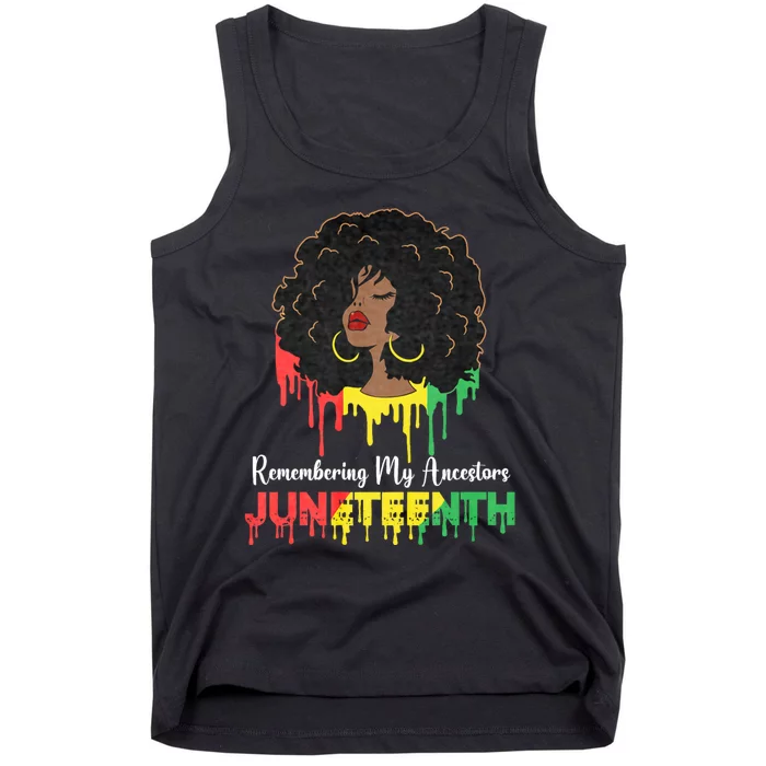 Juneteenth Women African American Black Women 1865 Tank Top