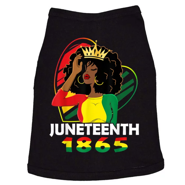 Juneteenth Women African American Black Doggie Tank