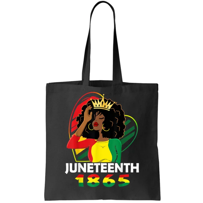 Juneteenth Women African American Black Tote Bag