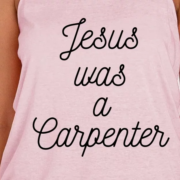 Jesus Was A Carpenter Women's Knotted Racerback Tank