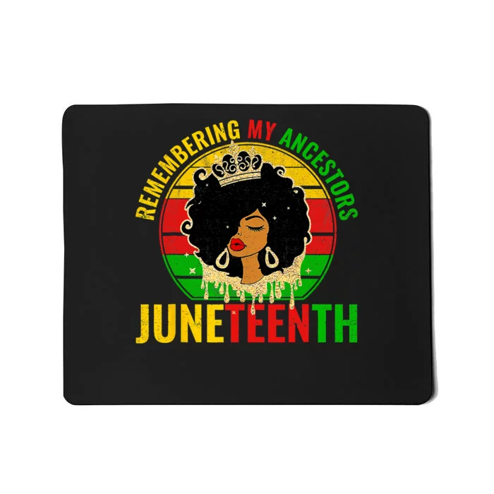 Juneteenth Women African American Black Women 1865 Mousepad