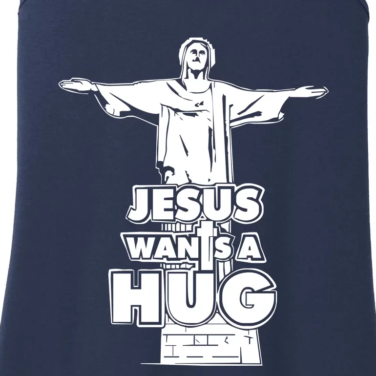 Jesus Wants A Hug Ladies Essential Tank