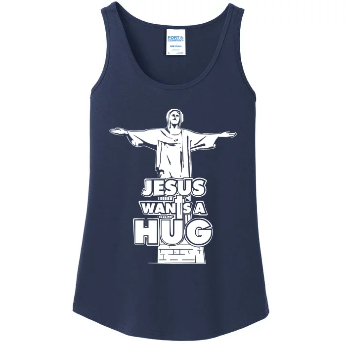 Jesus Wants A Hug Ladies Essential Tank