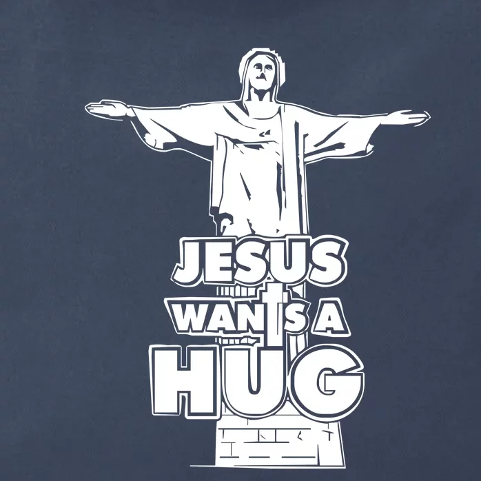 Jesus Wants A Hug Zip Tote Bag