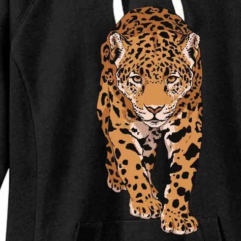 Jaguar Wild Animal Art Women's Fleece Hoodie