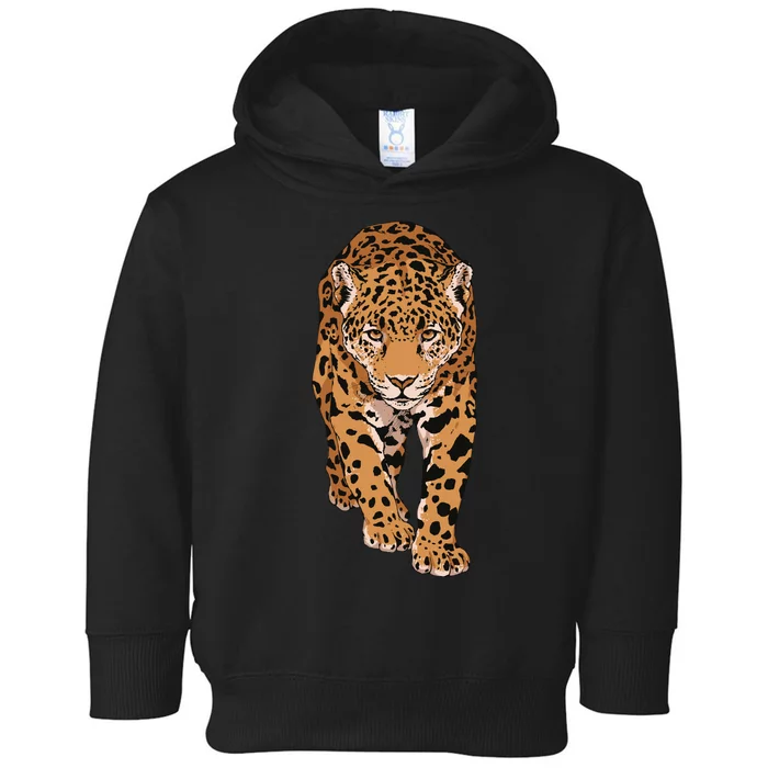 Jaguar Wild Animal Art Toddler Hoodie