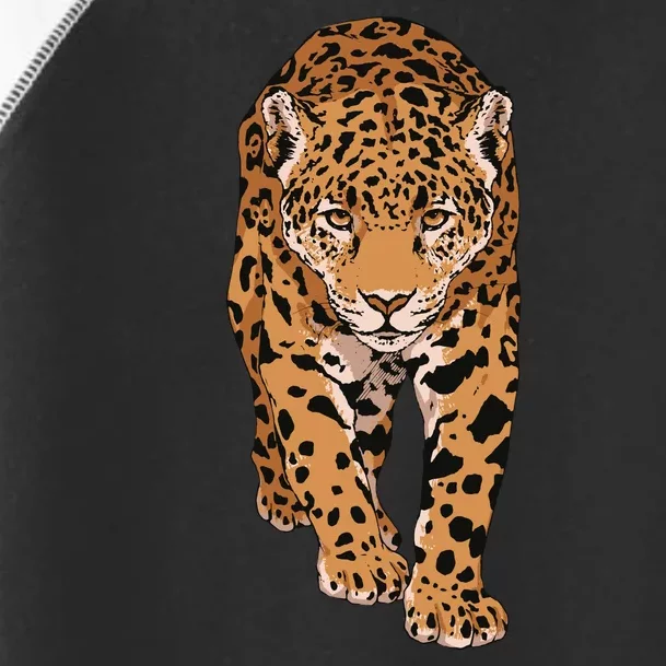 Jaguar Wild Animal Art Toddler Fine Jersey T-Shirt