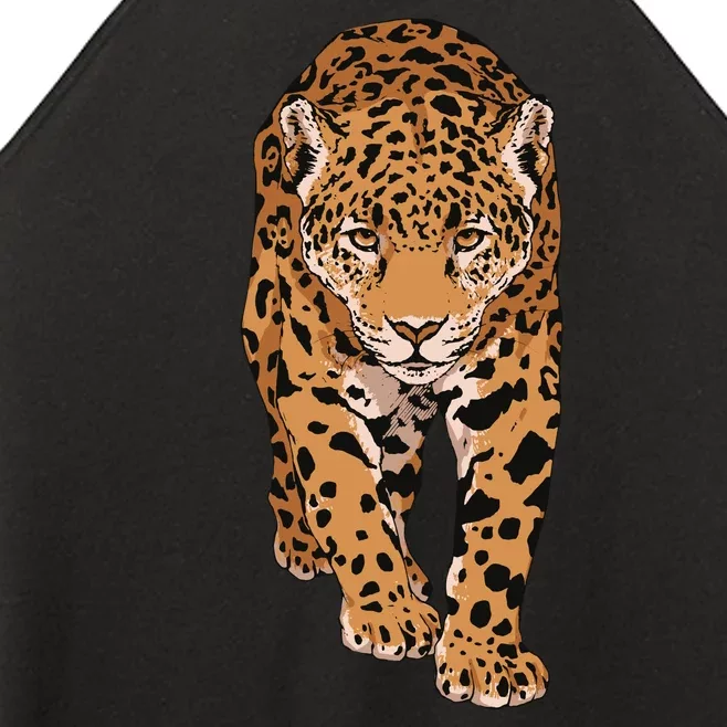 Jaguar Wild Animal Art Women’s Perfect Tri Rocker Tank