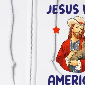 Jesus Was American Christianity Holy Bible Full Zip Hoodie