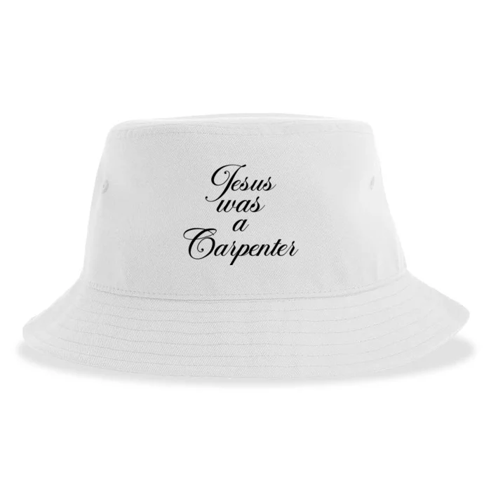 Jesus Was A Carpenter Sustainable Bucket Hat