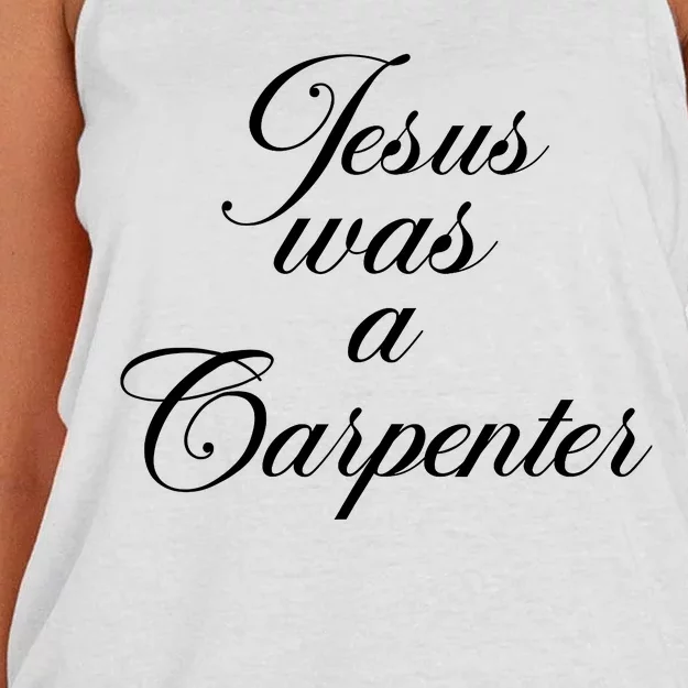 Jesus Was A Carpenter Women's Knotted Racerback Tank