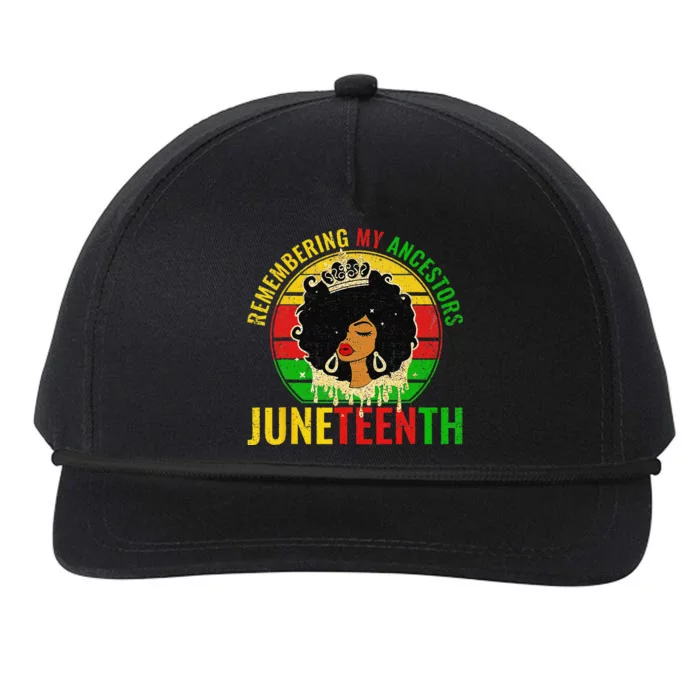 Juneteenth wo African American black Wo 1865 Snapback Five-Panel Rope Hat