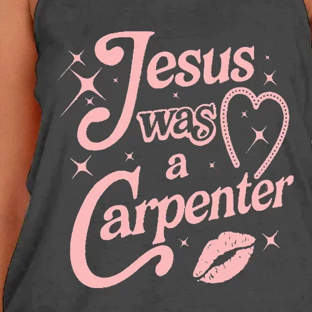 Jesus Was A Carpenter Women's Knotted Racerback Tank