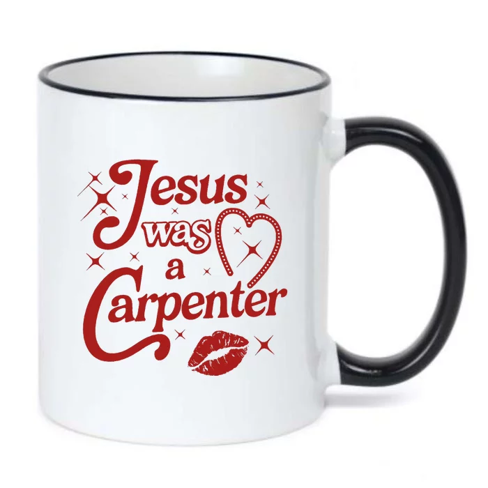 Jesus Was A Carpenter Christian Jesus Sayings Black Color Changing Mug