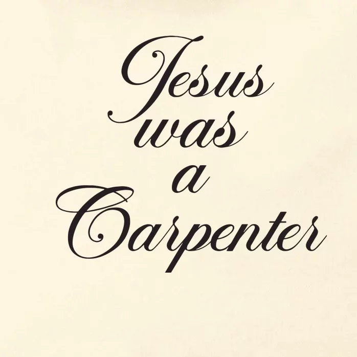 Jesus Was A Carpenter Funny Music Festival Zip Tote Bag