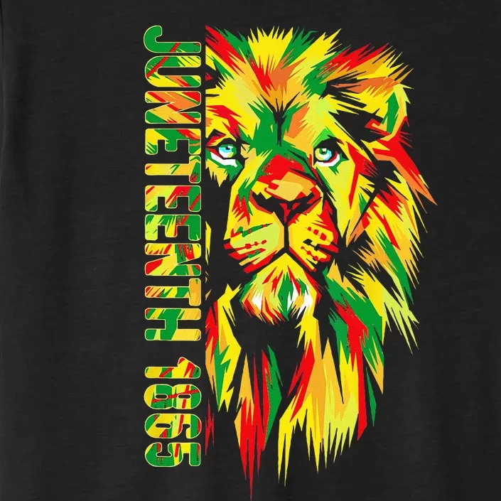 Juneteenth wo African American black lion 1865 king ChromaSoft Performance T-Shirt