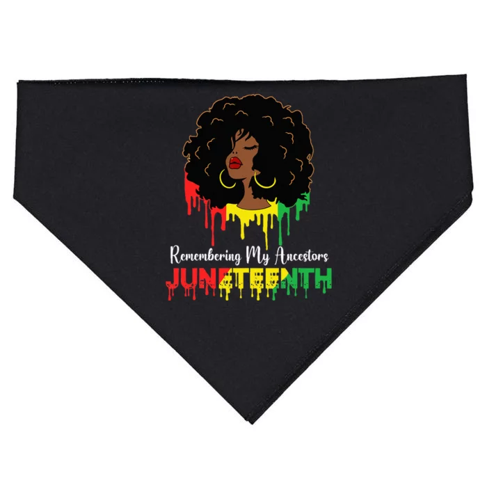 Juneteenth wo African American black Wo 1865 USA-Made Doggie Bandana